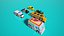 Paquete de vehículos Voxel modelo 3d