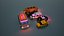 Paquete de vehículos Voxel modelo 3d
