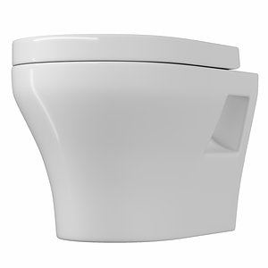 wall hung water closet 3D model