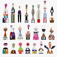 Vitra Wooden Dolls Full Set