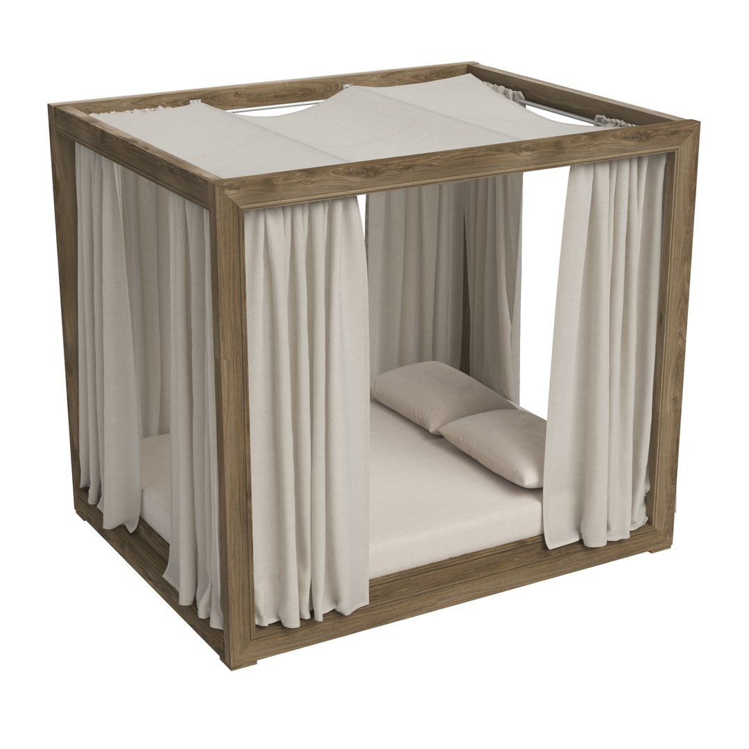 Restoration Hardware Canopy Daybed Set 3D https://p.turbosquid.com/ts-thumb/sK/vTlyOi/5i/rhcostateakcanopydaybed2/jpg/1745397184/1920x1080/fit_q87/519b1b73d1a99a661a40c19f0e101a92deeff04c/rhcostateakcanopydaybed2.jpg