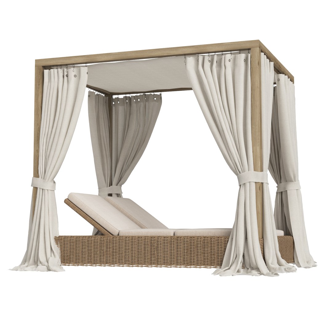 Restoration Hardware Canopy Daybed Set 3D https://p.turbosquid.com/ts-thumb/sK/vTlyOi/7z/rhprovencecanopydoublechaise5/jpg/1745397193/1920x1080/fit_q87/be02a308e1263d7464c0ac8452725e32987c74cb/rhprovencecanopydoublechaise5.jpg