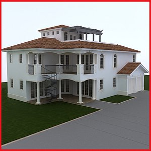 3ds max house
