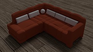 Realistic sofa