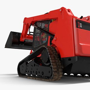 Skid Steer Loader with Operator and Soil Load Rigged