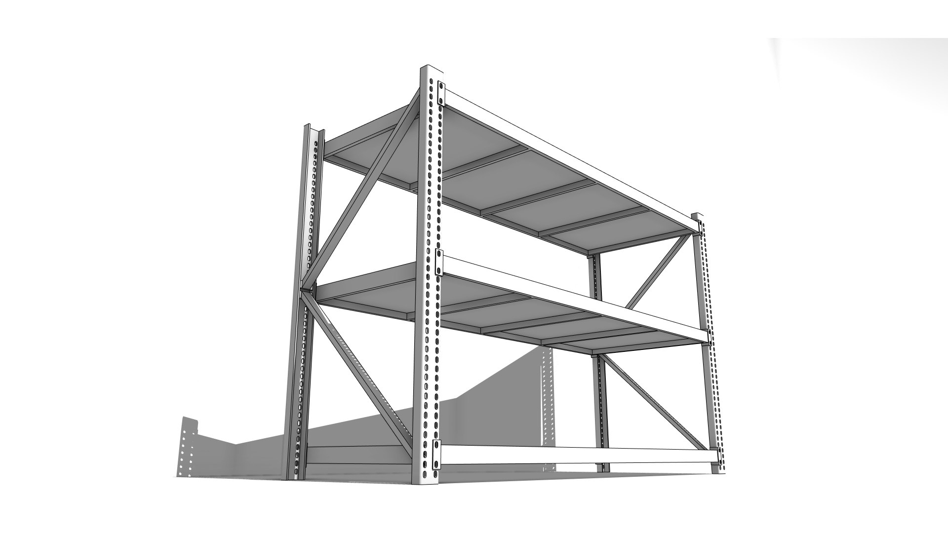 Warehouse Rack 3D Model - TurboSquid 2427341