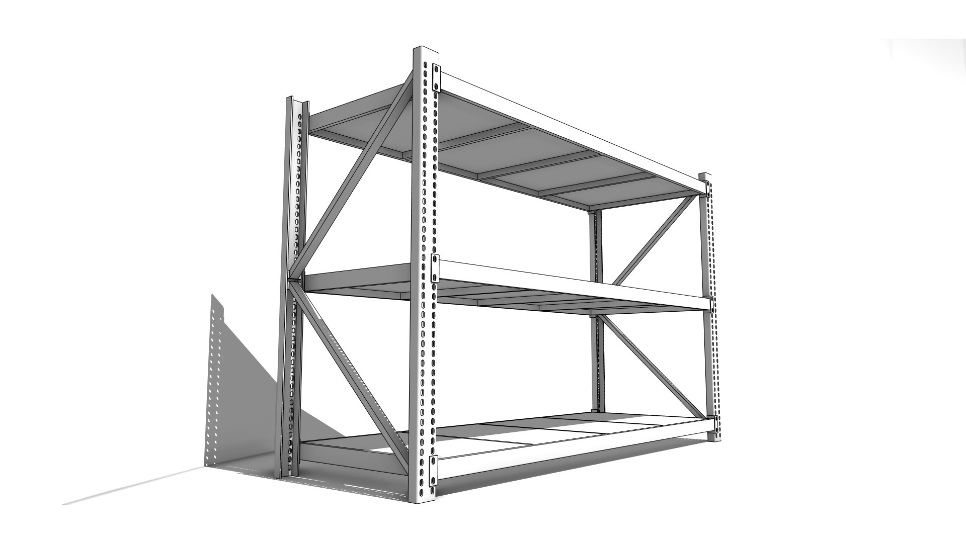 Warehouse Rack 3D Model - TurboSquid 2427341