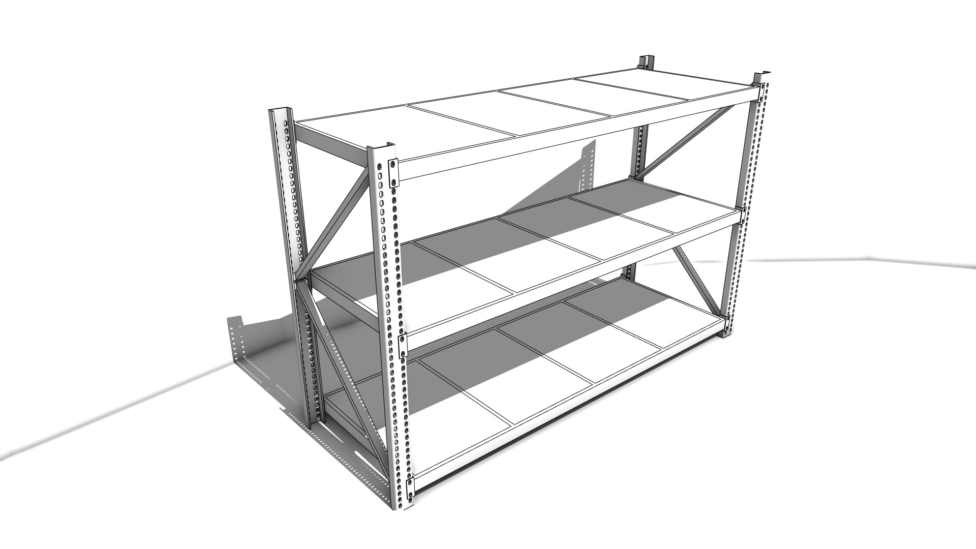 Warehouse Rack 3D Model - TurboSquid 2427341