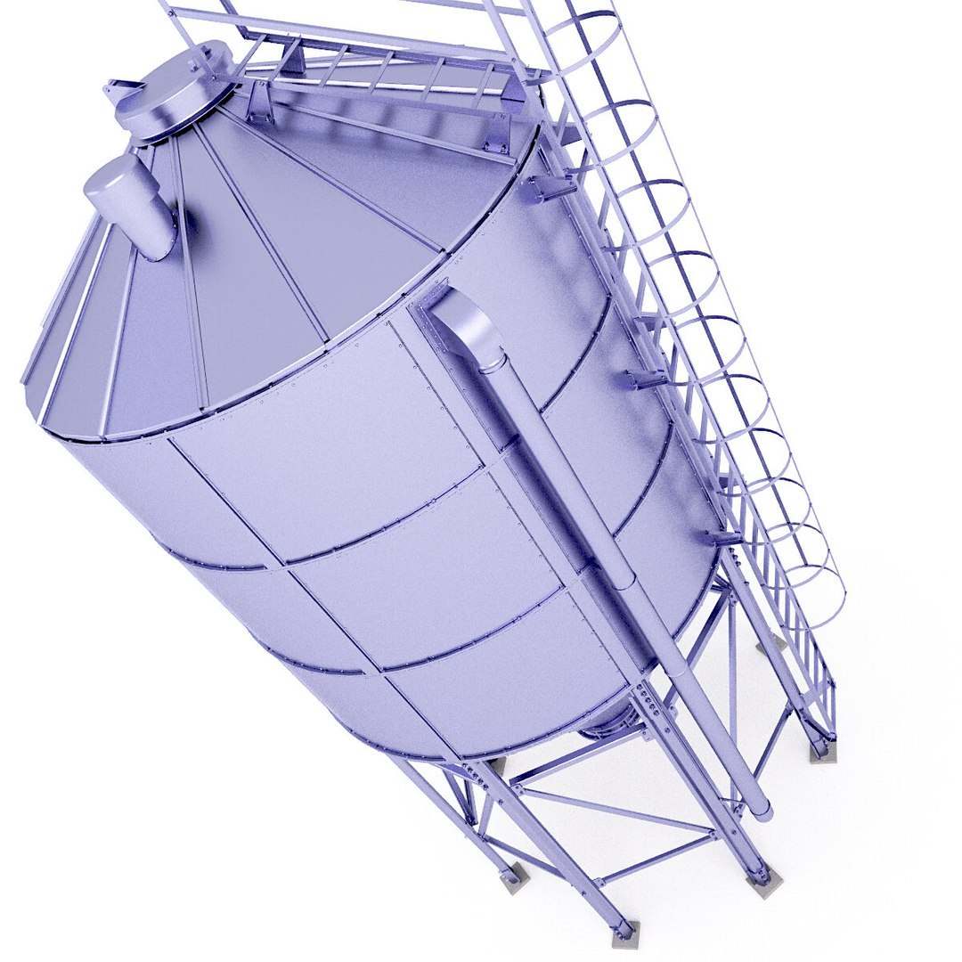 工业粮仓 373d模型