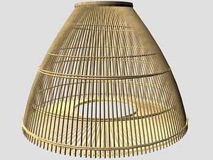 3d model african fishing trap net