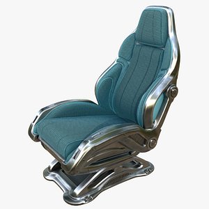 3D Futuristic Aircraft Pilot Seat