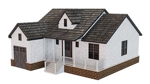 3D European House 01 model