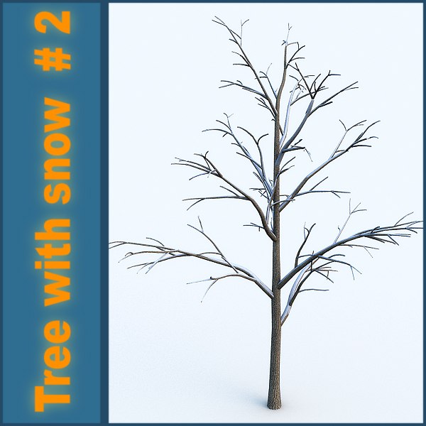 3d model snow tree