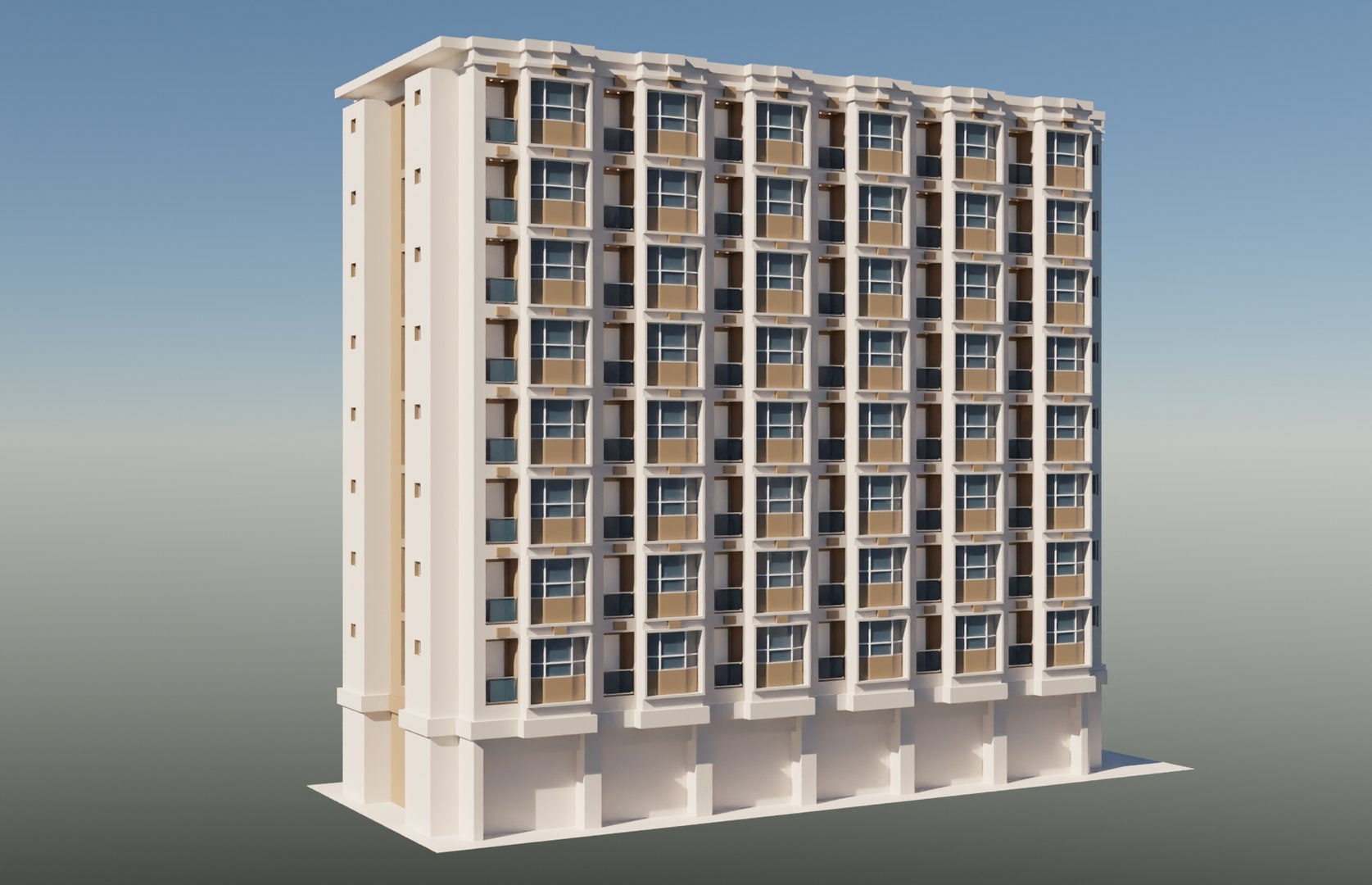 3D Hotel 3 Model - TurboSquid 2139268