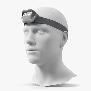 LED Head Light Grey with Mannequin Head