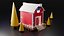 modelo de celeiro 3d