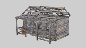 wood house wooden model