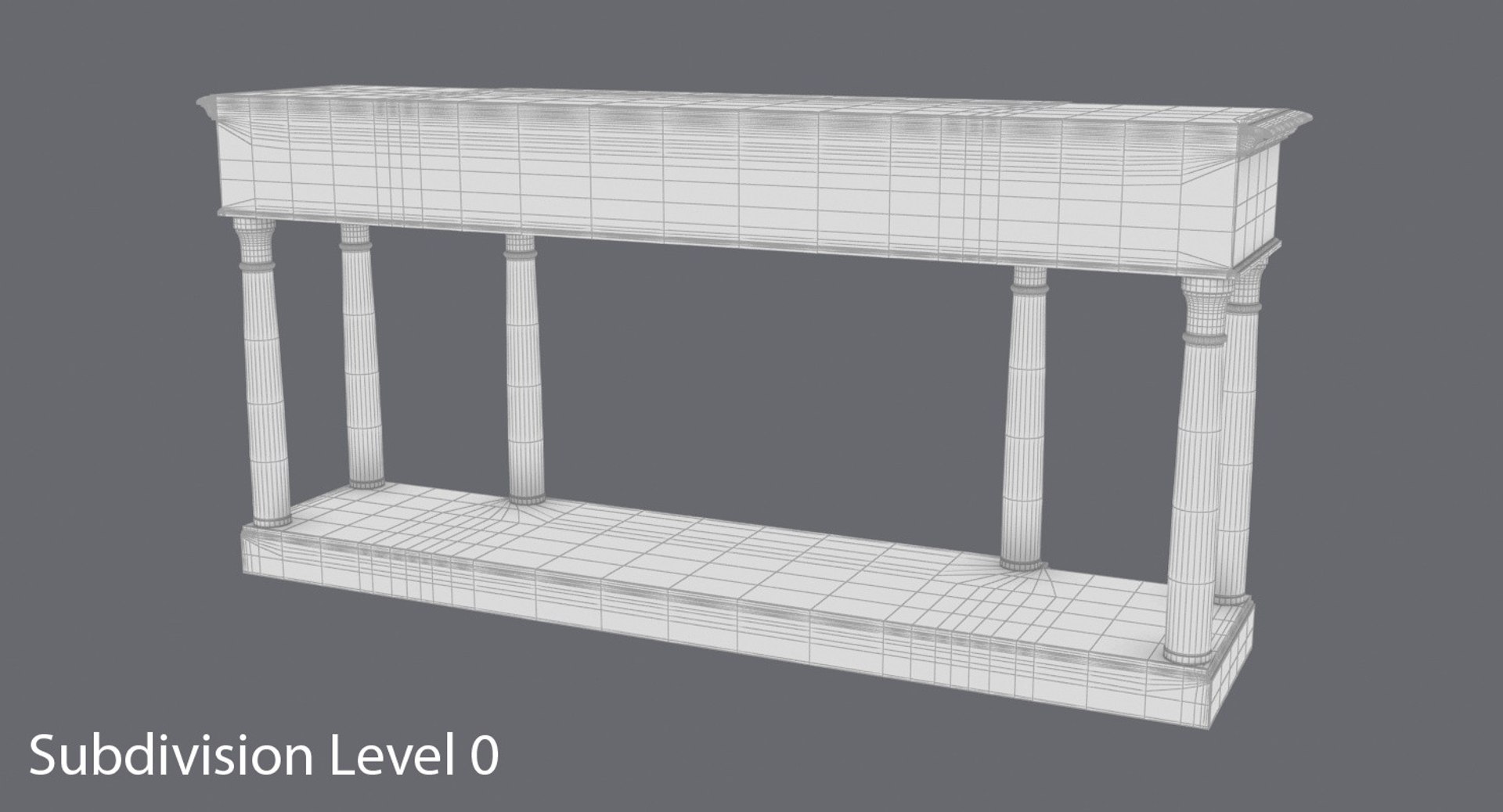 3D classical-console-table - TurboSquid 1261446