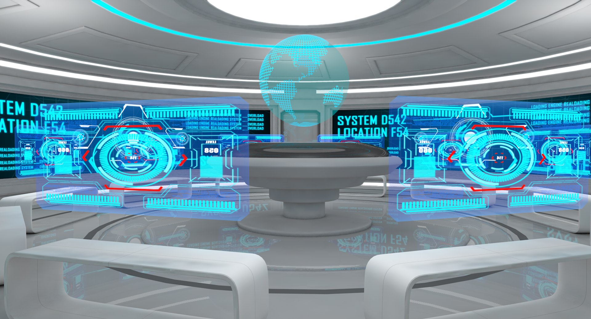 3D 4 Sci Fi Room Sets - TurboSquid 2099404