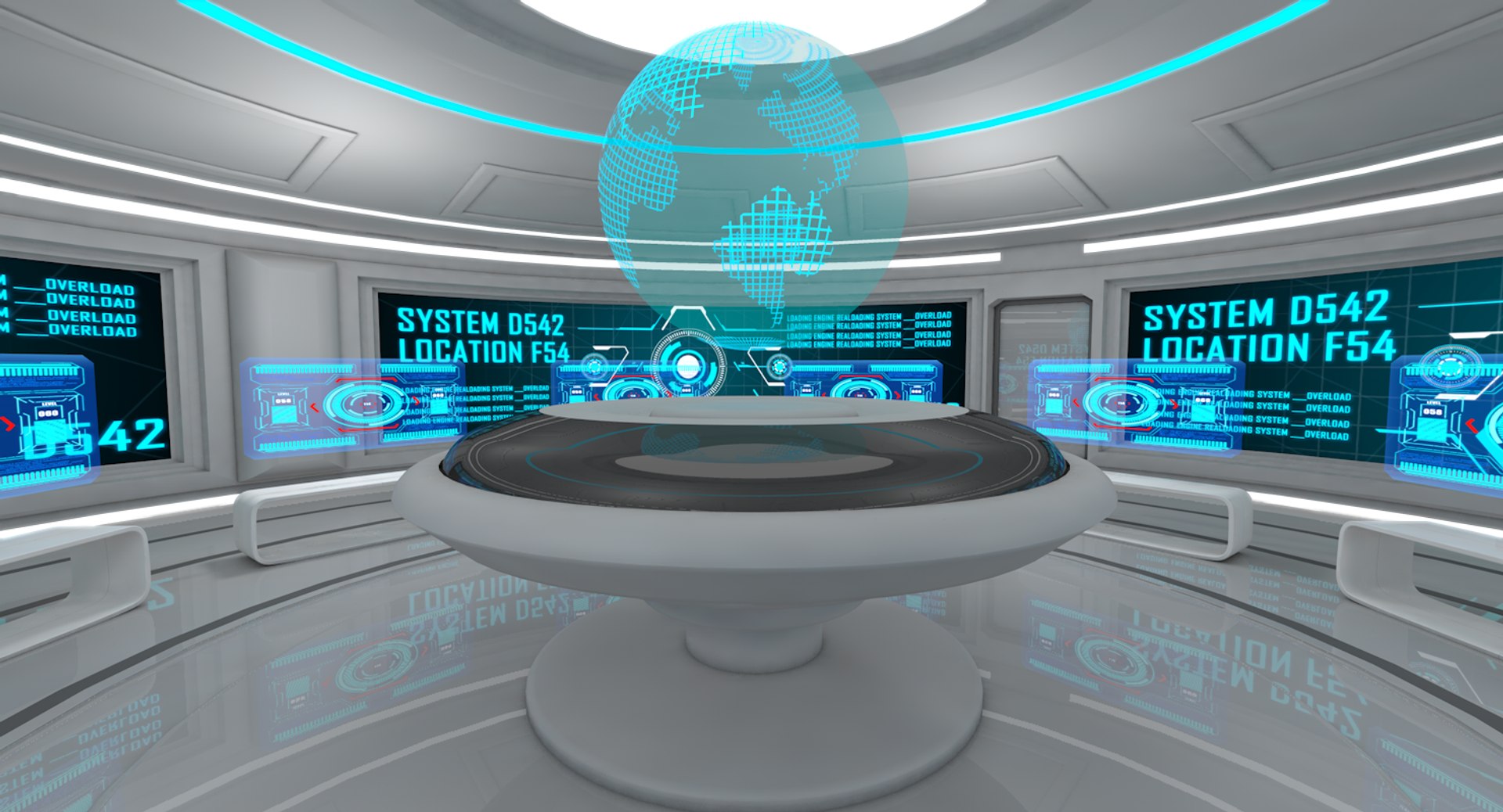 3D 4 Sci Fi Room Sets - TurboSquid 2099404
