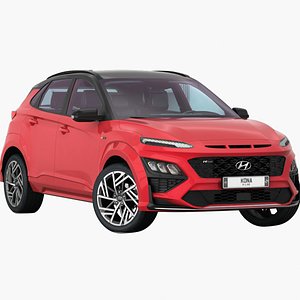 realistic hyundai kona 2021 3D model