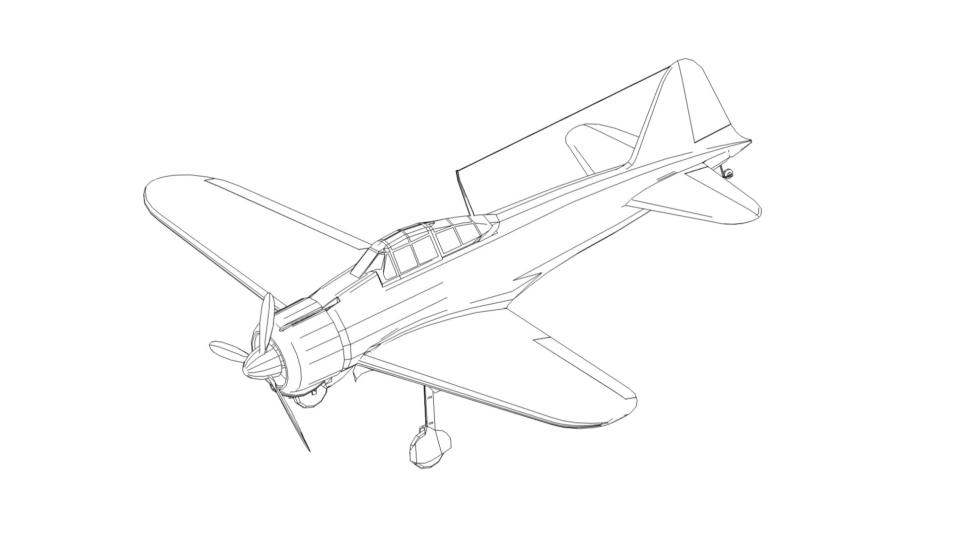 3D Model Mitsubishi A6M Zero - TurboSquid 1985819