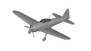 3D model Mitsubishi A6M Zero