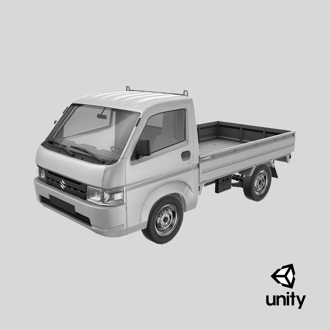3D White Carry Truck by Suzuki Simplified model https://p.turbosquid.com/ts-thumb/sL/V6C4Wx/GA/stemcell_unity_render/png/1731839922/1920x1080/fit_q87/621858d1c2df0e92b2266798e9a331a1d712a207/stemcell_unity_render.jpg