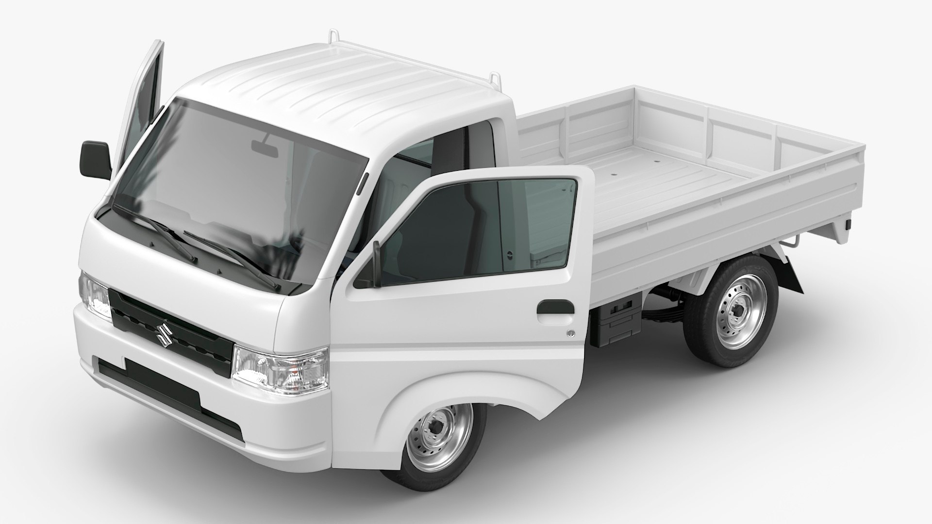 3D White Carry Truck by Suzuki Simplified model https://p.turbosquid.com/ts-thumb/sL/V6C4Wx/YU/whitecarrytruckbysuzukisimplifiedmb3dmodel014/jpg/1729171683/1920x1080/fit_q87/5964239eacd209bc82312c791c3bc51b5a243797/whitecarrytruckbysuzukisimplifiedmb3dmodel014.jpg