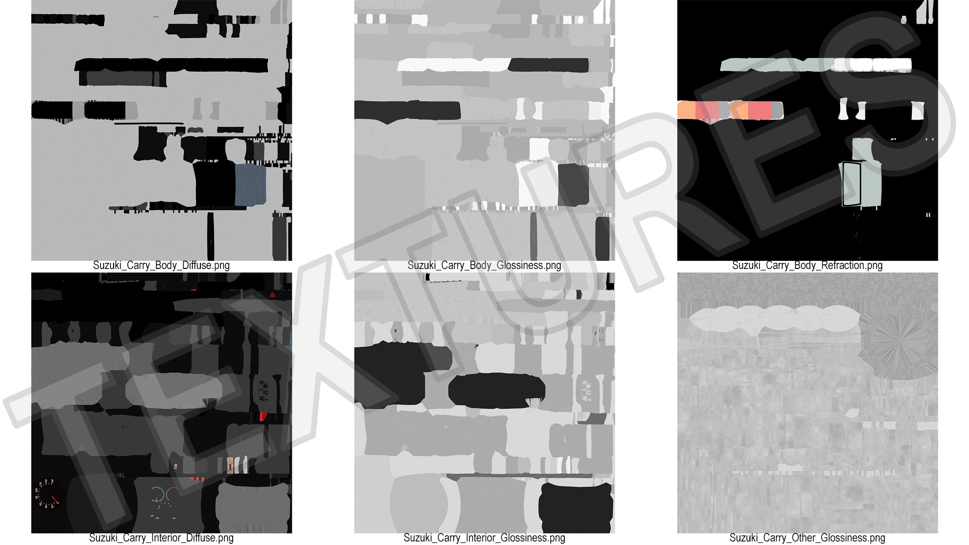 3D White Carry Truck By Suzuki Simplified Model TurboSquid 2294236