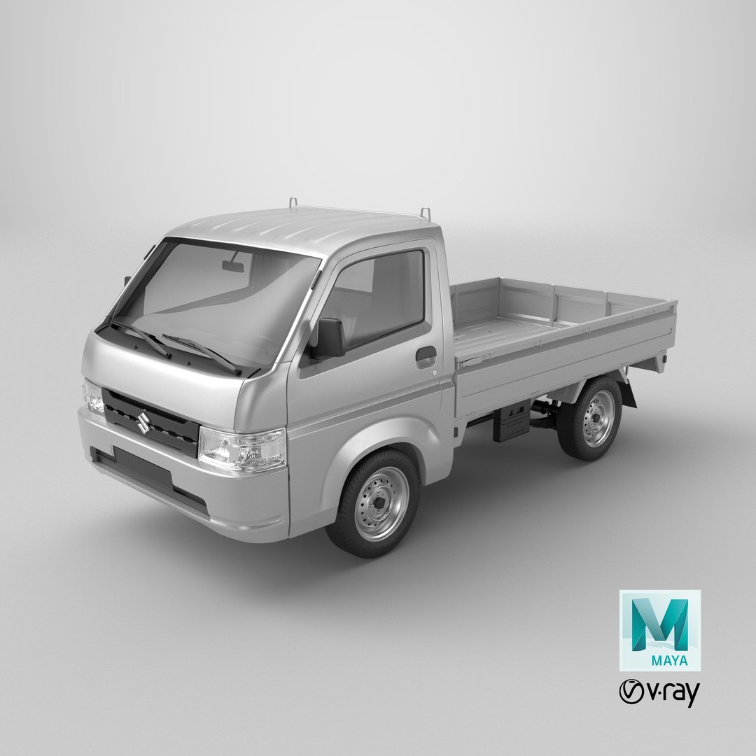 3D White Carry Truck by Suzuki Simplified model https://p.turbosquid.com/ts-thumb/sL/V6C4Wx/fA/stemcell_maya_vray_render/png/1731839912/1920x1080/fit_q87/c7d7c2be9ac211699fe00dc8c67b277bf4188e9d/stemcell_maya_vray_render.jpg