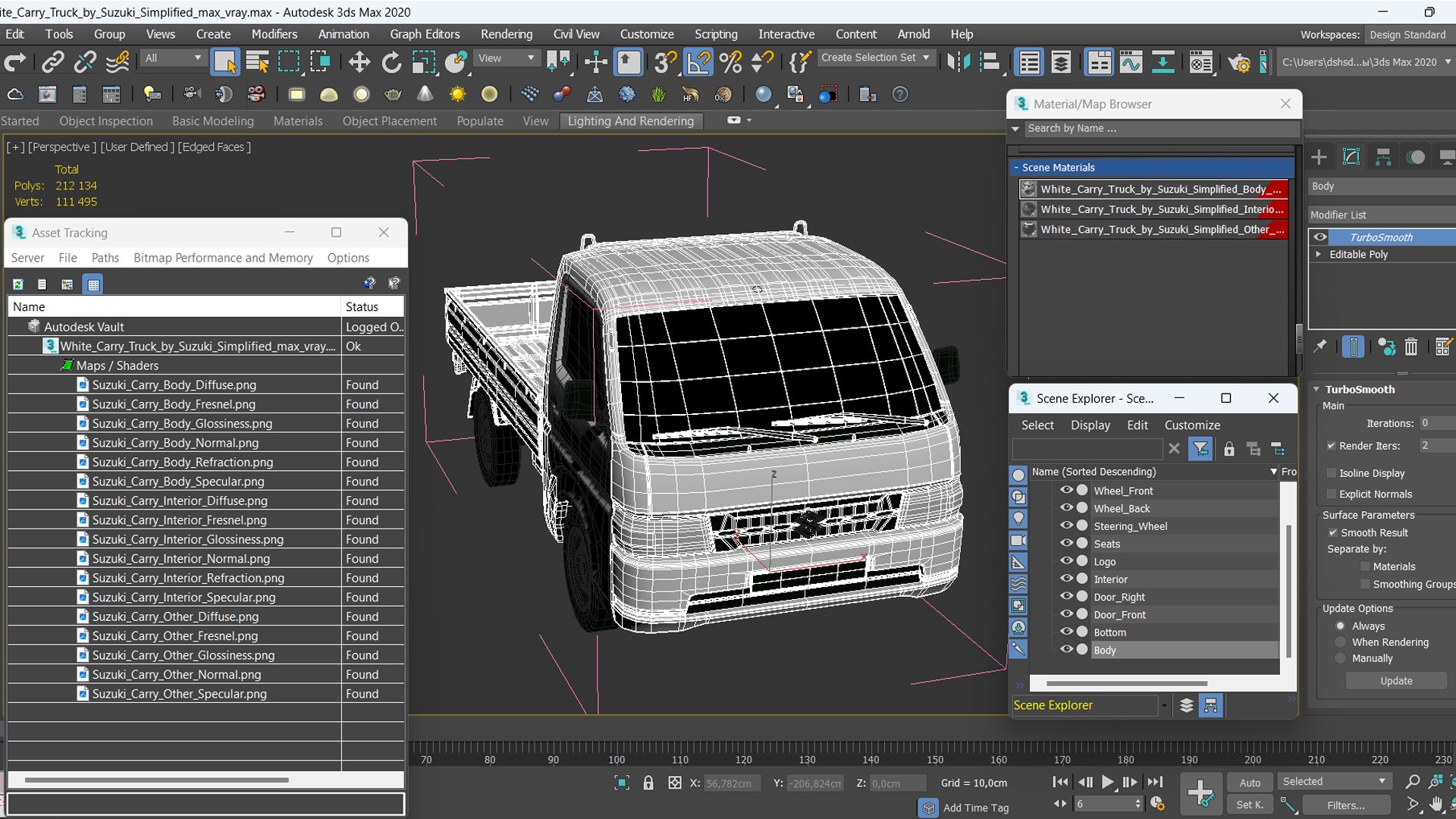 3D White Carry Truck by Suzuki Simplified model https://p.turbosquid.com/ts-thumb/sL/V6C4Wx/up/whitecarrytruckbysuzukisimplifiedmb3dmodel022/jpg/1729171745/1920x1080/fit_q87/3d7ecc305a12a80e92e665d40b3c9d0e548c25f5/whitecarrytruckbysuzukisimplifiedmb3dmodel022.jpg