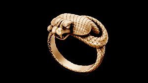 snake men ring 3D
