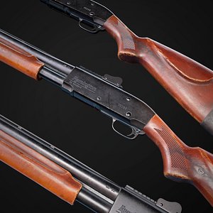 3D model remington 870