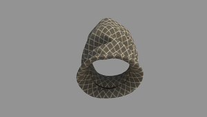 Scarf - High Neck Collar 3D model