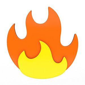 Fire Emoji 3D model