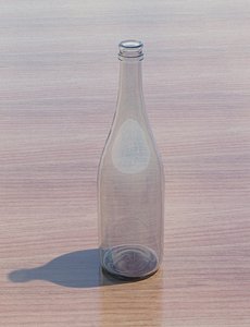 champagne bottle 3d 3ds