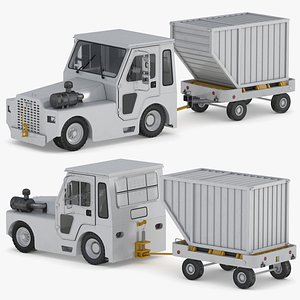 aircraft tow tractor 3D model