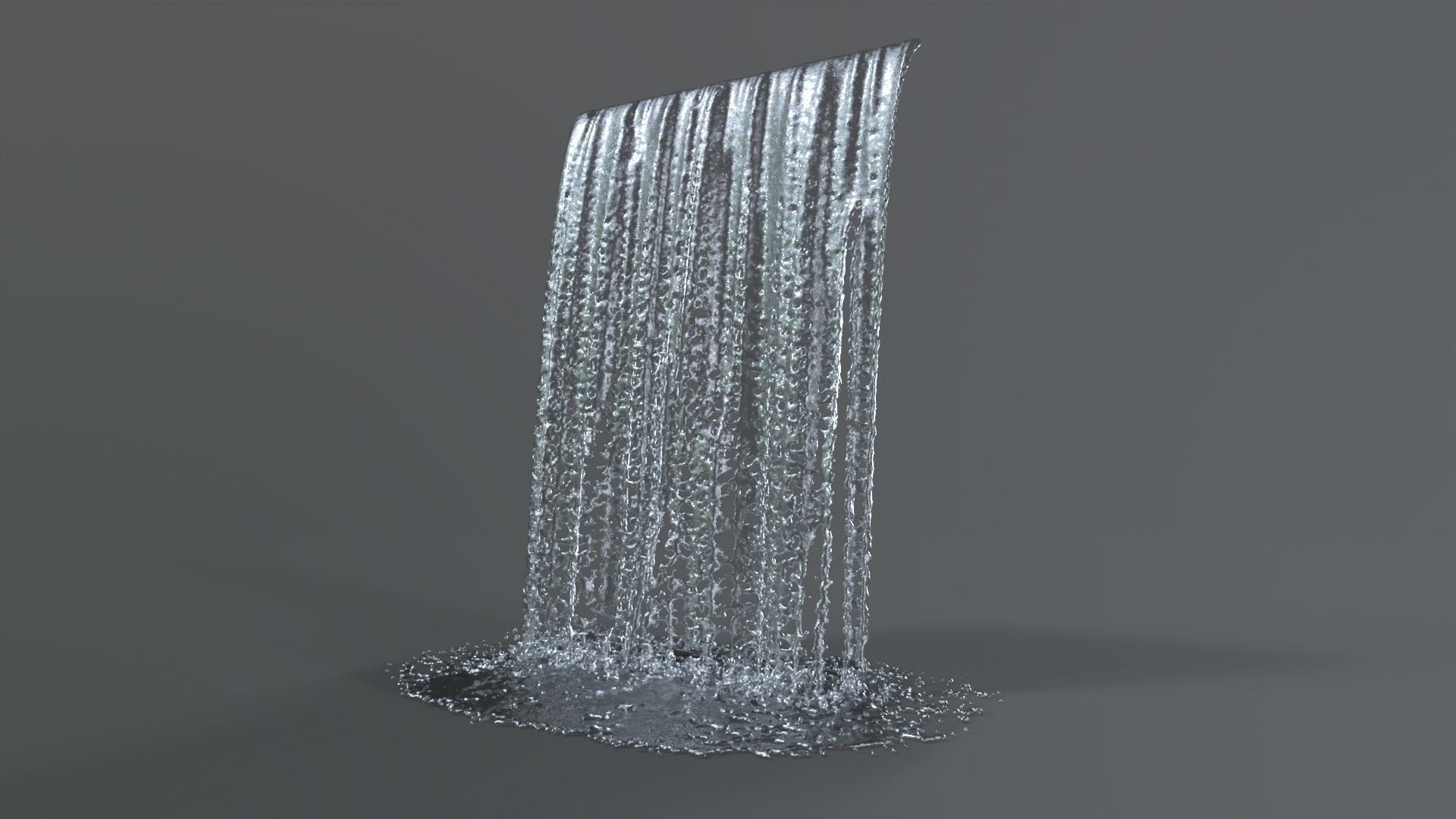 3D Animated Waterfall 250cm W 155cm H - TurboSquid 2356118