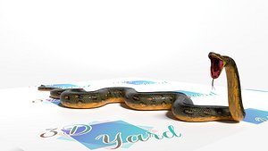 3D anaconda snake model