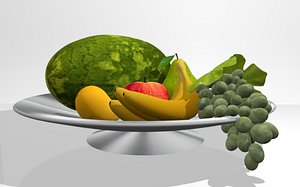 3D fruit platter