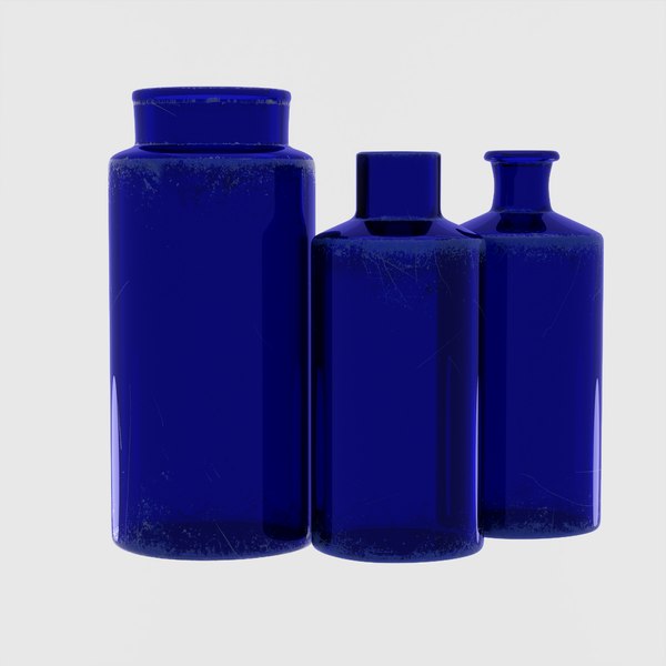 french cobalt blue pharmacy 3D model