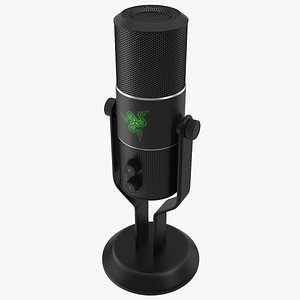 razer seiren pro microphone 3d model