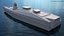 Maritime Unmanned Combat Vessel on Water