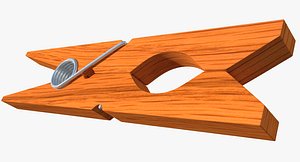 3d clothespin cloth pin