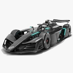 3D GEN4 Formula E 2026-2027 Race Car Carbon