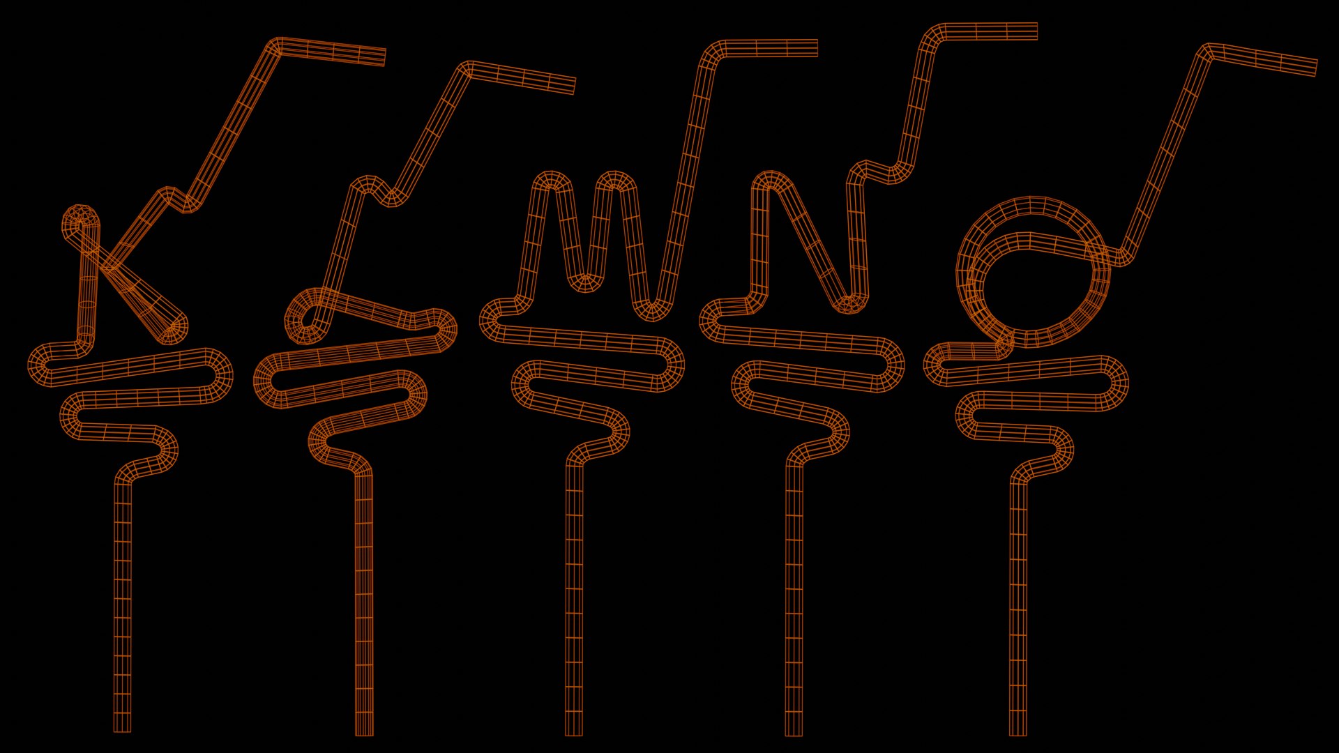 Crazy Straw Alphabet Low Poly 3D Model - TurboSquid 1847432