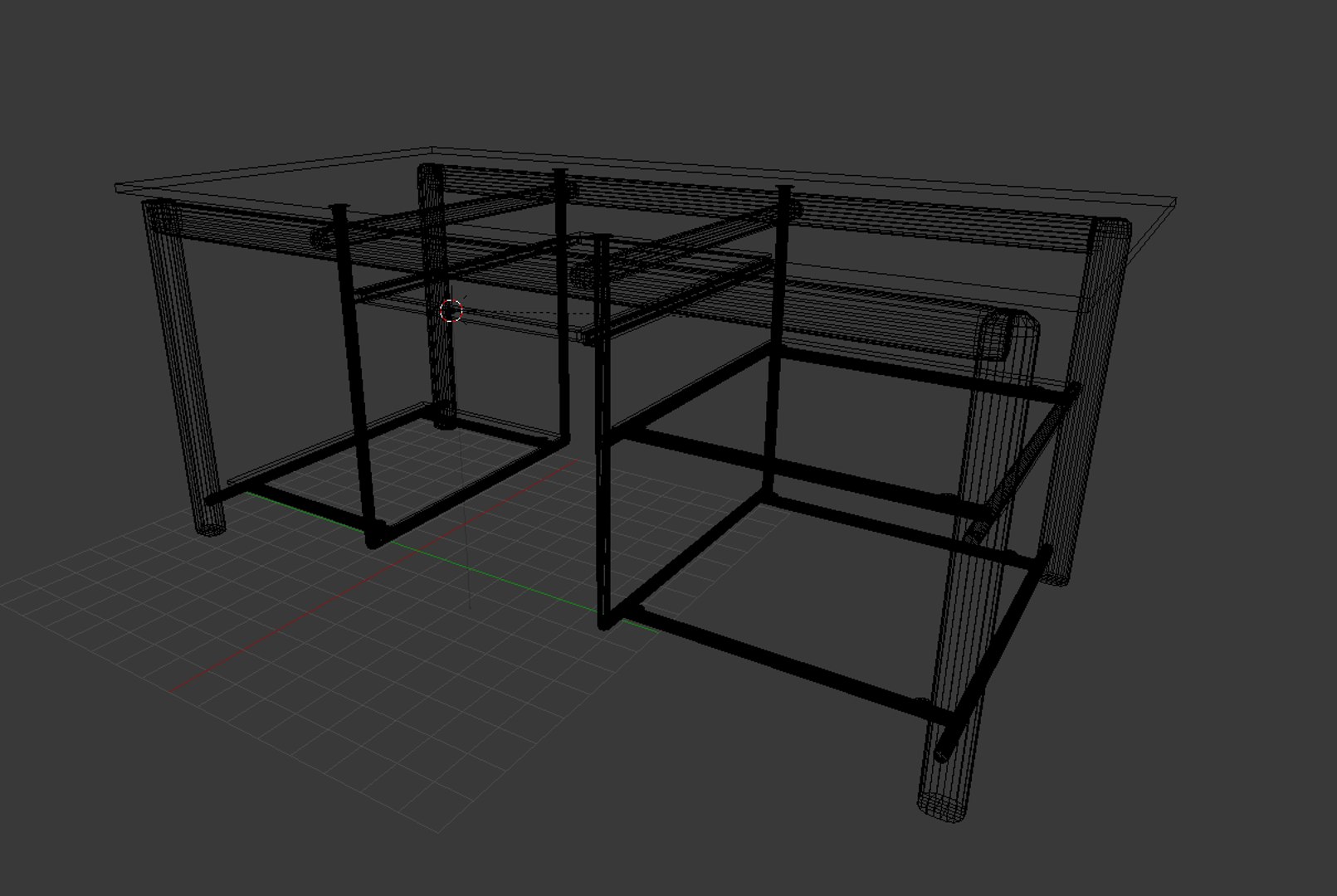 3D glass table model - TurboSquid 1631662
