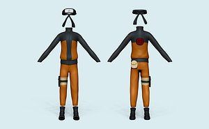 3D model character costume - outfit