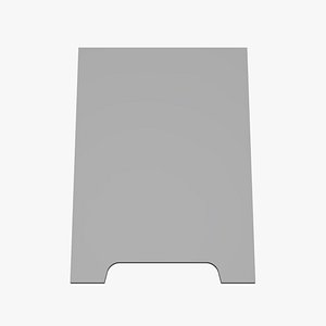 3D Board Stand - Geometry Only No Textures No Materials